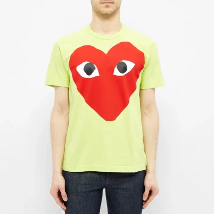 Comme Des Garcons Play Red Heart Logo Tee